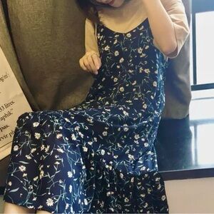 Floral Patterned Midi Dress